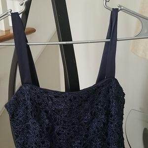 Midnight blue cocktail dress